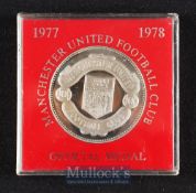 Manchester Utd 1878-1978 centenary official medal in original case. Good.