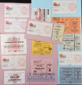 1975/76 Manchester Utd home match tickets v Newcastle Utd, Wolves, Burnley, QPR, Birmingham City,