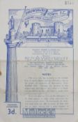 1949/50 Shrewsbury Town v League XI football programme date 26 April 1950 at the Gay Meadow. Fair-