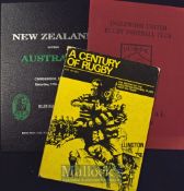 New Zealand Connection Rugby Book etc Collection (3): Wellington (NZ) Centenary 1969; Inglewood