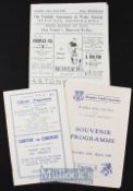 1948/49 match programme selection Hanwood v Rhostyllen & Bersham British Legion (Welsh Amateur Cup