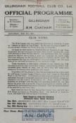 1944/45 Gillingham v Royal Marines Chatham football programme 9 December 1944 Kent league match -