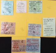 1971/72 Manchester Utd home football match tickets v Ipswich Town, Derby County, Leeds Utd, Coventry