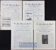 Pre-War Aston Villa home football programmes 1928/29 v Manchester Utd/Manchester Utd reserves double