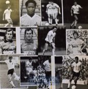 1980s Tottenham Hotspur Football Photographs with some having stamps to reverse featuring many