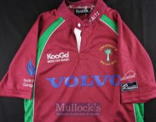 Mint Condition Crawshay’s Welsh XV Rugby Jersey: Fully logo’d brand new Burgundy and green Large