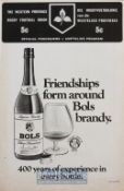 1976 South Africa v New Zealand All Blacks Test Rugby Programme: Clean neat 12pp issue from the
