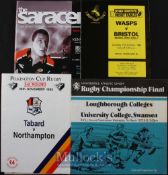 Rugby Cup Programme Trio ‘plus’ (4): Issues for the UAU Final at Twickenham 1973, Loughborough v