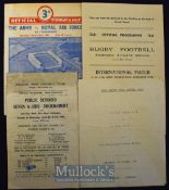 Scarce Wartime and after Rugby Programmes (4): To include very clean copy of a famous match, The