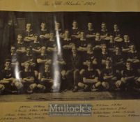 1924-1960s, NZ Large Tour Posters and Pic (7): Collection of New Zealand Rugby tour itinerary/