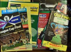 Selection of 1960s onwards Cup Final Football Programmes varying Cups included, worth inspecting,