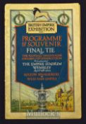 1923 FA Cup final match programme (The White Horse final and the 1st at Wembley) Bolton Wanderers