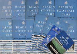 Selection of Reading home match programmes to include 1949/50 Doncaster Rovers, 1954/55 Manchester