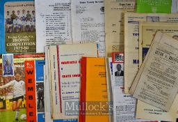 Selection of schoolboy/junior football match programmes to include 1950 Aston v Sheffield boys, 1952