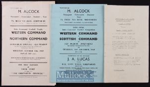 1940~s football match programmes at Shrewsbury Town to include 1948 RAF Stoke Heath v RAF Stafford