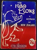 1959 British Lions Rugby Tour to NZ Large Review Brochure: FW Boshier’s popular, larger than A4 size