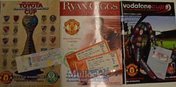 1999 FIFA World Club Championship (Toyota Cup) Manchester United v Palmeiras Football Programme