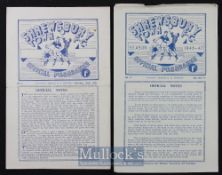 Shrewsbury Town v Aston Villa 1946/47 football programme Keys Cup 14 December 1946, v Aston v