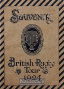 Rare 1924 British Lions Rugby Souvenir: Attractive sought-after memorabilia from the Lions’ trek
