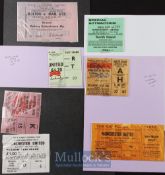 1974/75 Manchester Utd away match tickets v Bolton Wanderers, Sheffield Wednesday, Nottingham
