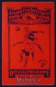 1936/37 Arsenal v Leeds Utd Division 1 football programme 7 November 1936 Good, slight rusty
