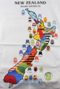 Large NZ District RU Team Kits Teatowel & Large Scotland v Wales at Murrayfield Rugby Teatowel (