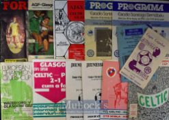 Selection of 1970-2010 Celtic European Football Programmes aways including Champions League,