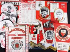Manchester Utd pennants to include 1968/69 AC Milan, Anderlecht, Waterford, Estudiantes, players