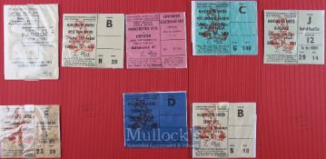 1970/71 Manchester Utd home league match tickets to include Tottenham Hotspur, Burnley, West