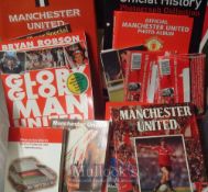 Selection of Manchester United Football Books, Annuals Yearbooks etc, plus postcards, worth