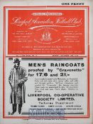 1936/37 Liverpool v West Bromwich Albion Football Programme date 28/12/36, in very good condition