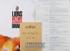 Rare 1955, 1962 & 1997 British Lions trio of items (3): Lovely small 28pp South African Railways