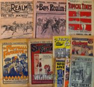 Selection of scarce newspaper publications to include Boys Realm 25 April 1914 (special cup final
