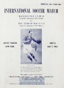 1952 Manchester Utd American tour match at Yankee Stadium New York; Manchester Utd v Tottenham