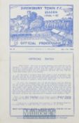 1946/47 Midland League Shrewsbury Town v Peterborough Utd football programme 22 February 1947.
