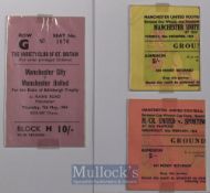 1963/64 Manchester Utd European Winners Cup match tickets homes v Tottenham Hotspur, v Sporting
