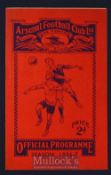 1936 England v Hungary football programme at Highbury 2 December 1936. Very Good, slight rusty