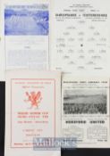 1950/51 Shrewsbury Town v Carlisle Utd 3 March match programme Wellington Town v Hereford Utd (FAC),