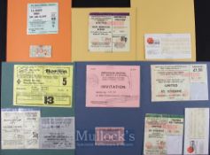 1977/78 Manchester Utd match tickets to include homes Carlisle Utd (FAC replay), WBA (FAC), St.