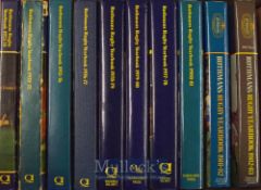 1973-4 to 1982-3: The 2nd to 11th editions of Rothmans Rugby Yearbook, all hardback (10): Run of