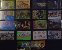 Rugby Phonecards, Selection from Japan, NZ etc (32): Good collection of what seemed convenient