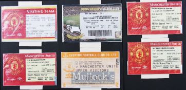 1998/99 Manchester Utd Premier League match tickets to include homes Chelsea, Middlesbrough,