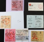 1974/75 Manchester Utd home match tickets v Blackpool, Walsall (FAC), Manchester City (FLC), Burnley