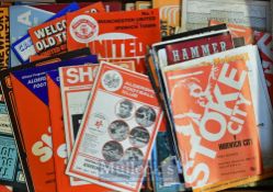 Collection of assorted football programmes covering many clubs including Leeds Utd, Wolves,