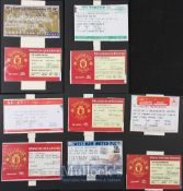1998/99 Manchester Utd premier league match tickets homes v Liverpool, Leicester City,