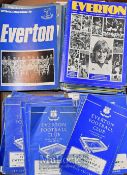 Quantity of Everton FC 1950s-1980s Football Programmes all homes, league and cups noted, worth
