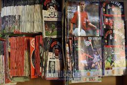 Collection of Manchester Utd home football programmes from 1960 onwards through to 2000~s, many