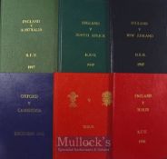 1990s England Rugby programmes, presentation issues (5): Harder-cover issues v Wales (2), NZ,