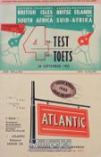 1955 British Lions in South Africa Test Rugby Programme: This famous tour ended with the Fourth Test