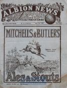 Pre-War 1932/33 Staffordshire Senior Cup final programme at the Hawthorns West Bromwich Albion v